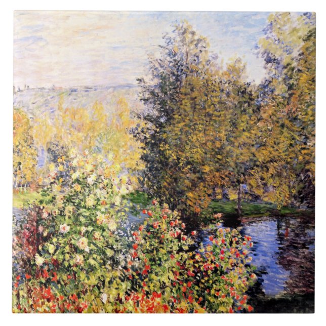 Carreau Monet - Le jardin de Hoschede à Montgeron (Devant)