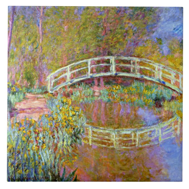 Carreau Monet - Pont dans le jardin Carrelage en céramique (Devant)