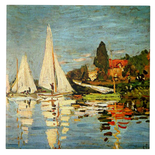 Carreau Monet - Regatta à Argenteuil, (Devant)
