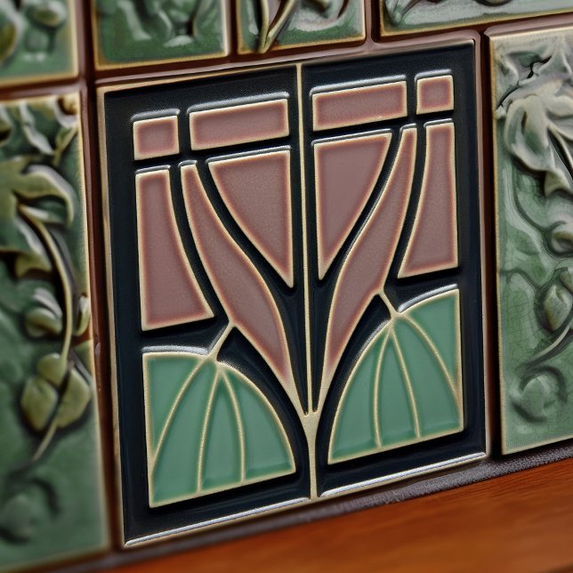 Carreau Monnaie Fleur Symétrie du milieu du siècle Arts et (Créateur téléchargé)
