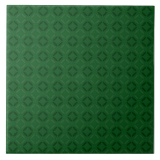 Carreau Monochrome green elegant geometric pattern.