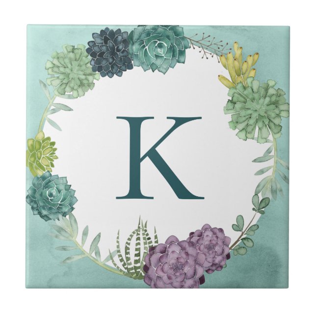 Carreau Monogramme | Bonheur des Plantes | Happines achète (Devant)