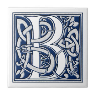 Carreau Monogramme celtique de B