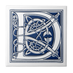 Carreau Monogramme celtique de D