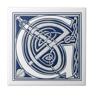 Carreau Monogramme celtique de G