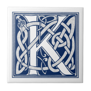Carreau Monogramme Celtique K