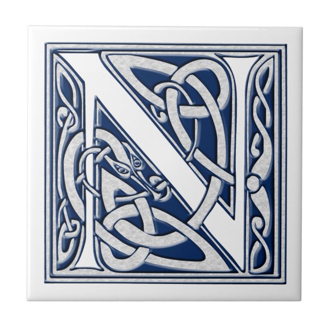 Carreau Monogramme Celtique N (Devant)