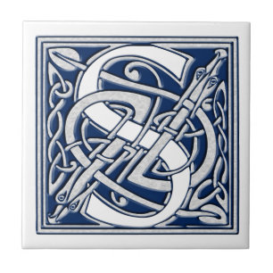 Carreau Monogramme Celtique S