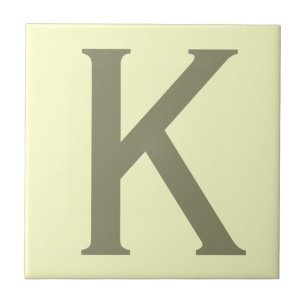 Carreau Monogramme Minimaliste Ajouter Votre Nom Initial M