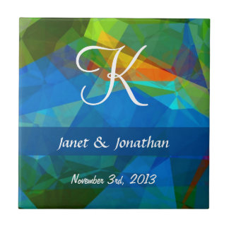 Carreau Monogramme personnalisable des polygones 39