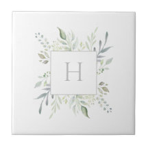 Monogramme personnalisé Accent décoratif botanique