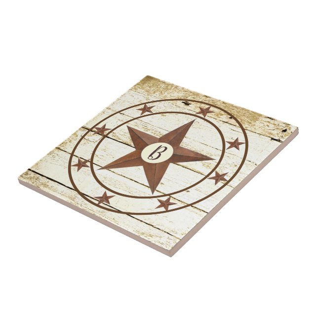 Carreau Monogramme Rustique roulette en céramique (Côté)