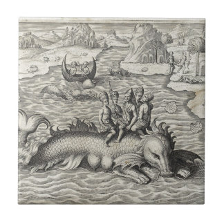 Carreau Monstre de carte/serpent de mer