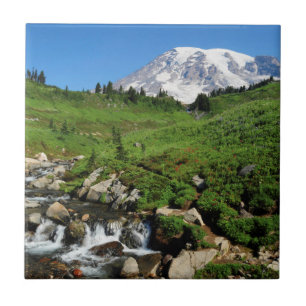 Carreau Mont Rainier, cascade, enneigé