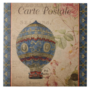 Carreau montgolfière parisienne céramique