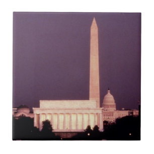 Carreau Monument de Washington, le capitol et Jefferson