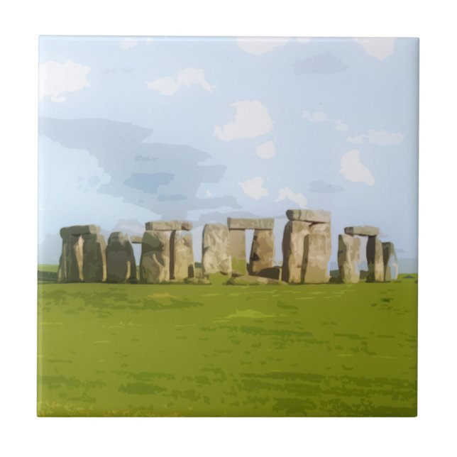 Carreau Monument en pierre de cercle de Stonehenge (Devant)