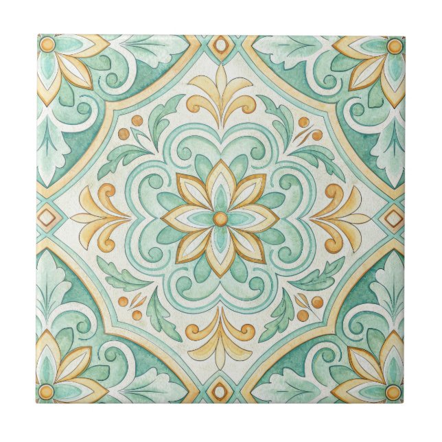 Carreau Moroccan Tile Mediterranean Home Decor (Devant)