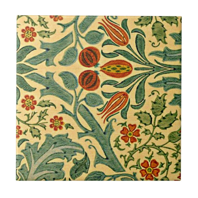 Carreau Morris - Fleur d'automne (Devant)