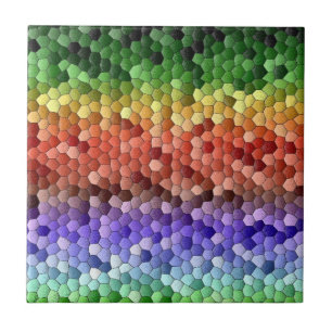 Carreau Mosaïque arc-en-ciel