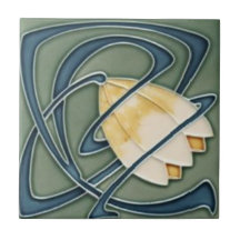 mosaïque avec image jugendstill