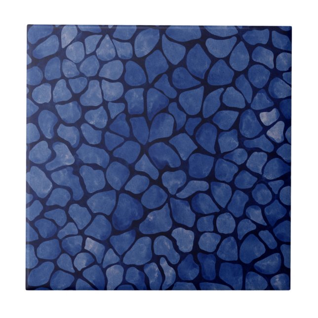 Carreau Mosaïque bleu foncé (Devant)