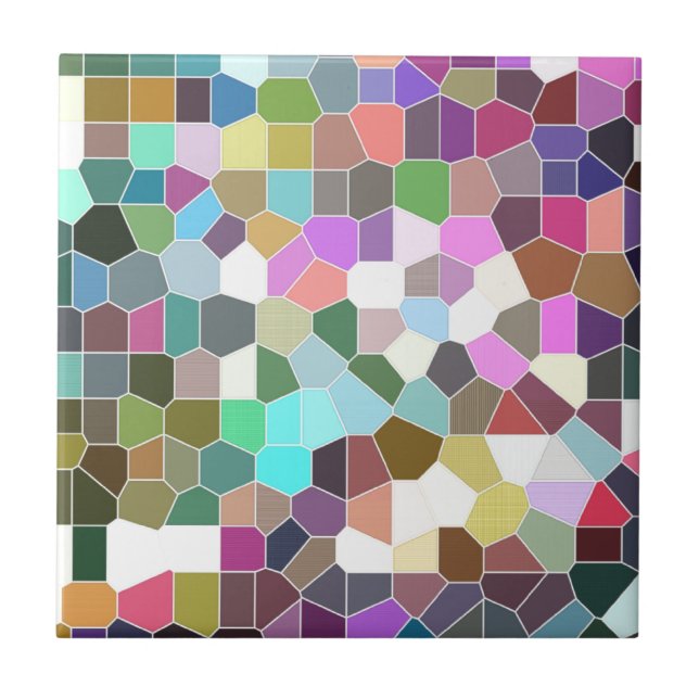 Carreau Mosaïque de fleurs (Devant)