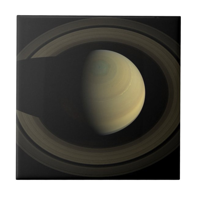 Carreau Mosaïque De La Planète Saturne Et Ses Principaux A (Devant)