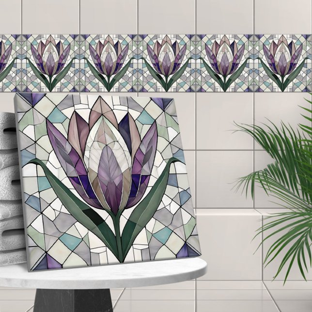 Carreau Mosaïque de verre tulipe (Créateur téléchargé)
