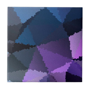 Carreau Mosaïque en bleu et rose