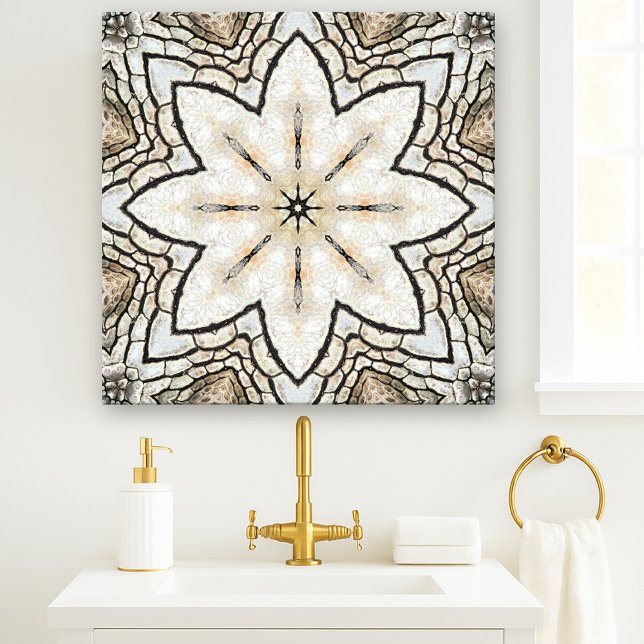 Carreau Mosaïque italienne Nature Star Carrelage céramique (Nature inspired ceramic tile reminding of the time of great Italian floor mosaics)