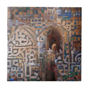 Carreau Mosaïque marocaine art géométrique