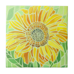 Carreau Mosaïque Tyle de tournesol