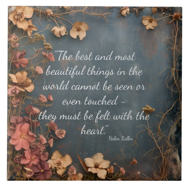 CARREAU MOST BEAUTIFUL THINGS DECORATIVE TILE (Devant)