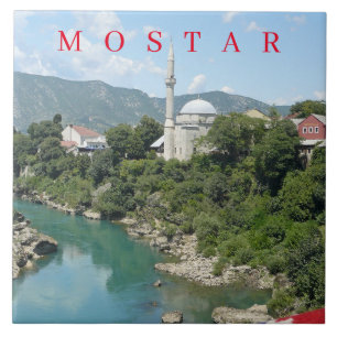 Carreau Mostar mosquée vue carrelage en céramique