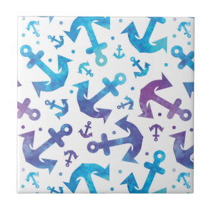 Carreau Motif 2 d'Ancre de colorant de cravate