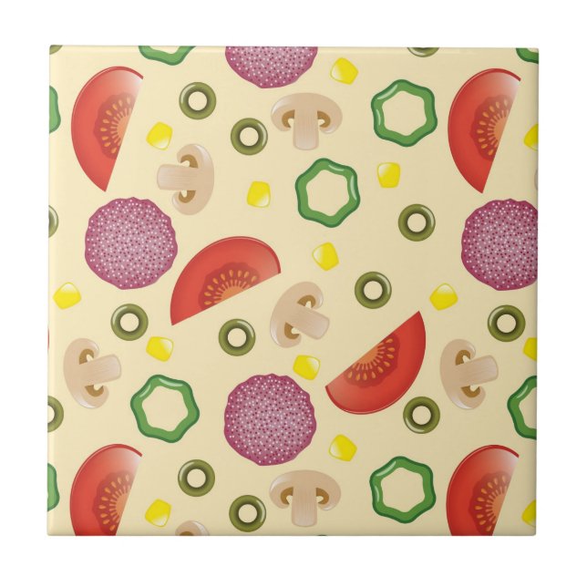 Carreau Motif 2 de pizza (Devant)