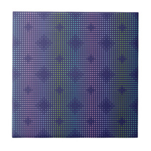 Carreau Motif à points holographiques iridescents