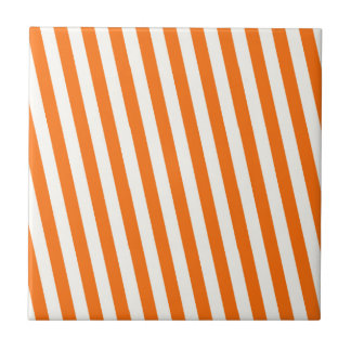 Carreau Motif à rayures orange rétro