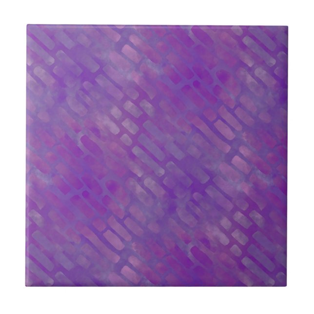 Carreau Motif à rayures violet rose lilas batik (Devant)
