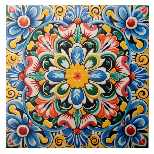 Carreau Motif à thème mexicain (Devant)