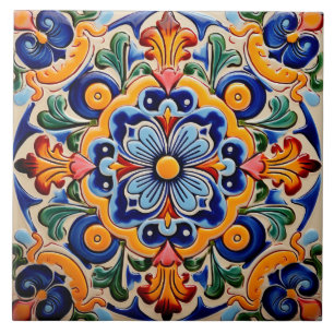 Carreau Motif à thème mexicain