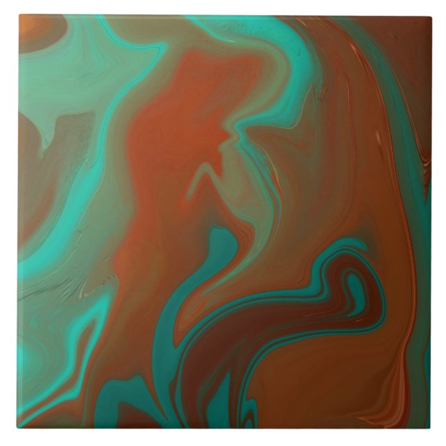 Carreau motif abstrait, (Devant)