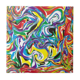 Carreau Motif abstrait coloré