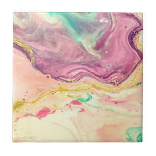 Carreau Motif Abstrait en marbre