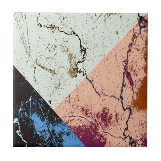 Carreau Motif Abstrait en marbre (Devant)