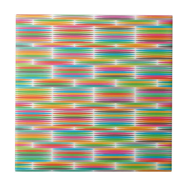 Carreau motif Abstrait gouttes arc-en-ciel (Devant)