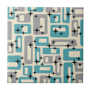 Carreau Motif Abstrait moderne du milieu du siècle