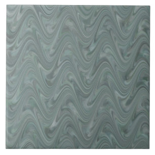 Carreau Motif Abstrait Ondulé Gris Bleu