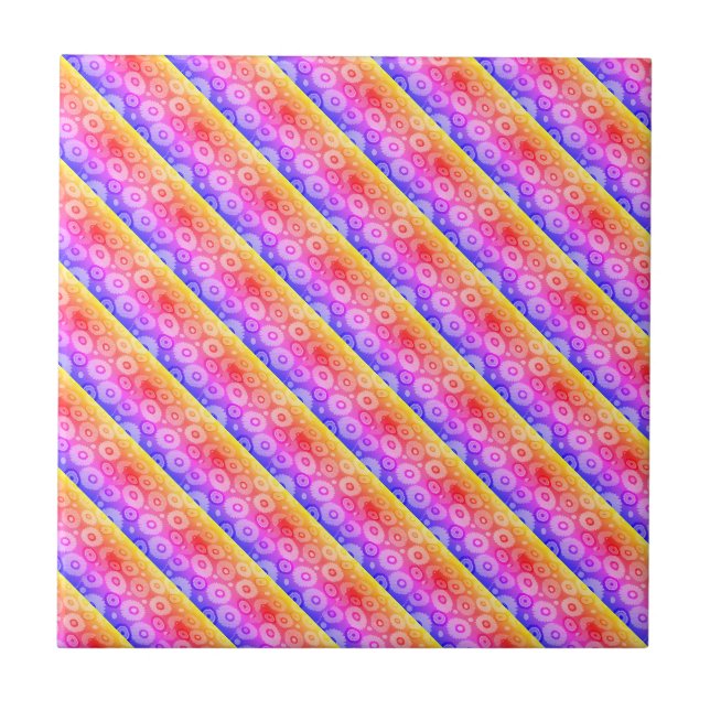 Carreau Motif arc-en-ciel (Devant)